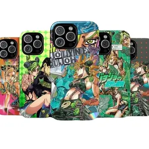 Anime Jolyne Cujoh Case Dual Shell Phone Case Cover Compatible with iPhone X, 11, 12, 13, 14, 15, 16, 17 Plus Pro Promax & SS Galaxy S21-25 Series