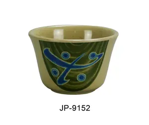 Yanco JP-9152 3 in. 6 oz Japanese Tea Cup - Melamine, Multi Color - Pack of 48