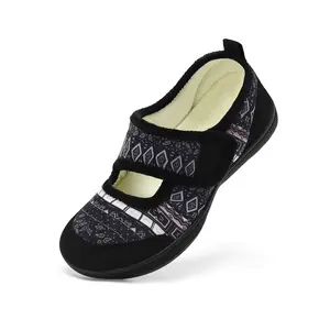 Women's Wide Width Orthopedic Clogs - Adjustable Soft-Sole Casual Slippers for Diabetic Edema, Round-Toe Indoor-Outdoor Walking Shoes