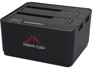 Nippon Labs NL-ST0022A 2.5" & 3.5" SATA I/II/III USB 3.0 2-Bay Hard Drive Docking Station, Beige