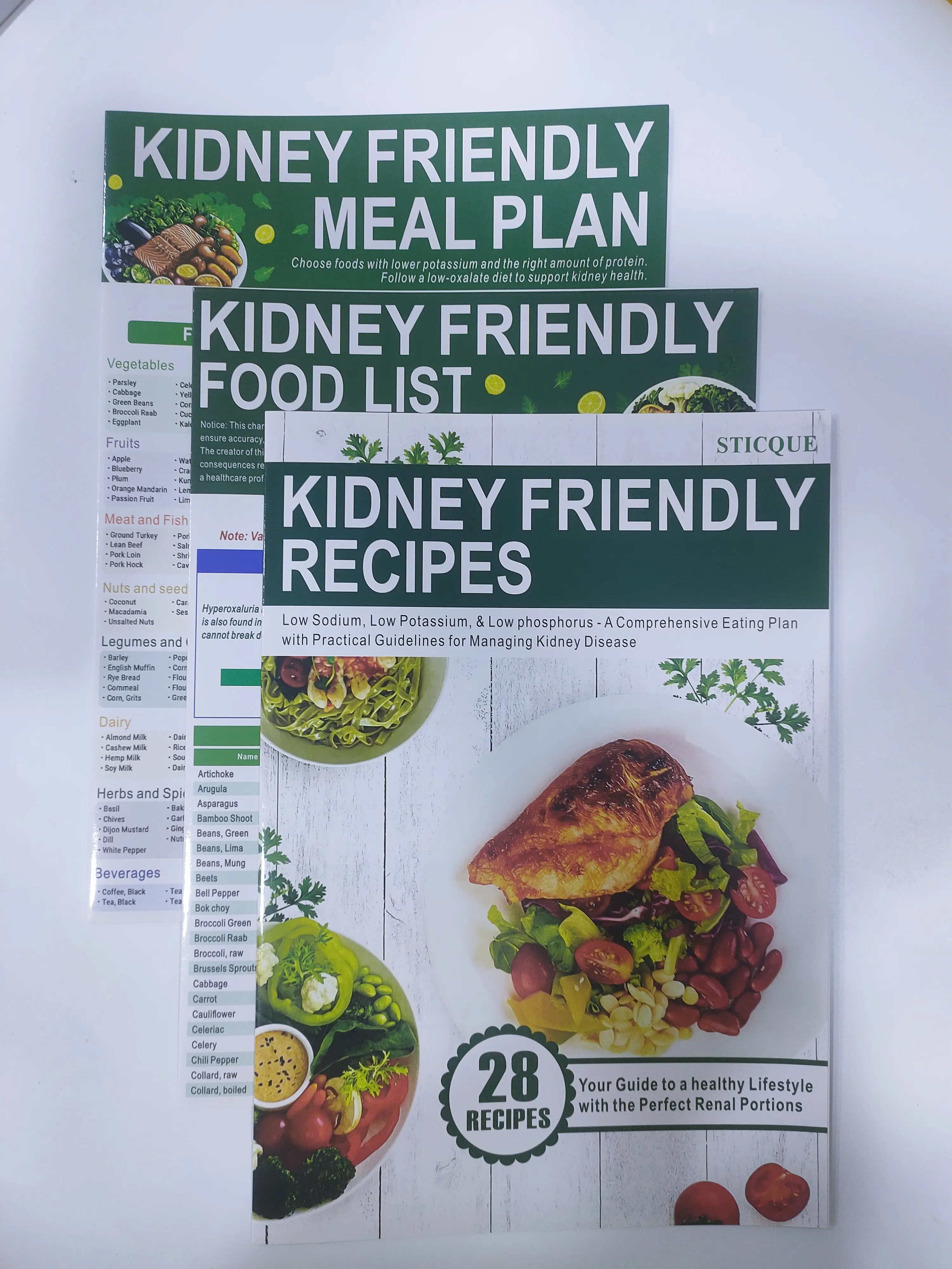 3 Count Low Potassium Foods Chart for Kidney Disease - Diet Plan, Foods to Avoid & Eat, Nutrient Guide Meals Recipes,Healthy Living