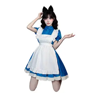 Runaway Alice Princess Blue Dress - Victorian Maid Lolita Costume for Halloween & Cosplay