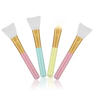 4pcs Silicone Face Mask Applicators, Flexible Facial Mud Masks Applicator, Hairless Moisturizers Tools, Soft Facial Brushes for Mud, Clay, Charcoal