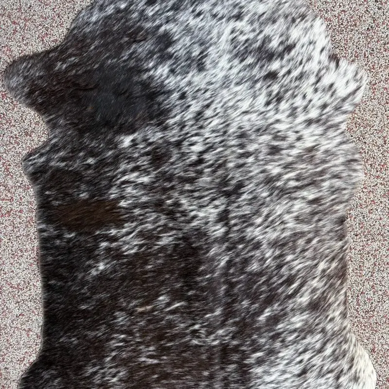 Decorative Genuine Hair On Calf Hide Brown and White 40” X 30” Size