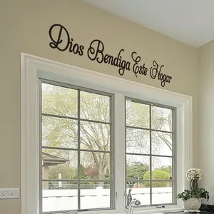 Spanish Wall Sticker 'god Bless This Home,' Biblical Verse Christian Decor, Kitchen Bedroom Decoration, Flat Universal Wall Sticker, Wall Decal
