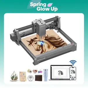 ARTILUME U1 Portable Laser Engraver, High-Precision Compressed Laser, 0.01mm Accuracy, 150×200mm Large Working Area, Supports Offline Engraving, Ideal for Wood, Leather, Fabric, Acrylic – Perfect for DIY Crafts, Personalized Gifts & Small Business