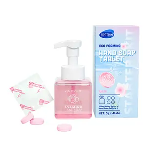 Adorer.care Eco-Friendly Hand Soap Tablets - Plant-Based Hypoallergenic Travel-Friendly Bottle Refill Set Variety Pack Tabs for Personal & Nail Care