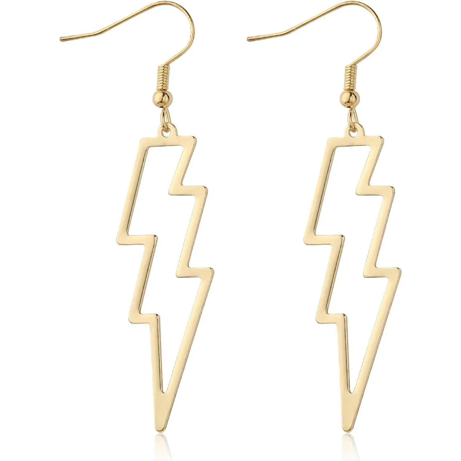 Lightning Bolt Earrings 80s Punk Lightning Earrings Flash Thunder Hook Earrings Dangle Earrings for 80Party