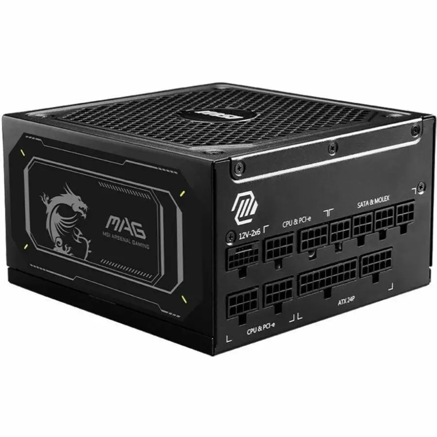 MSI MAG 1000W 80Plus Gold Internal ATX Power Supply MAGA1000GLPCIE5II