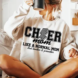 Cheer Mom Sweatshirt, Cheerleader Sweater, Cheerleader Mom Shirt, Cheer Mom Shirt, Cheer Life, Mom Life Tee