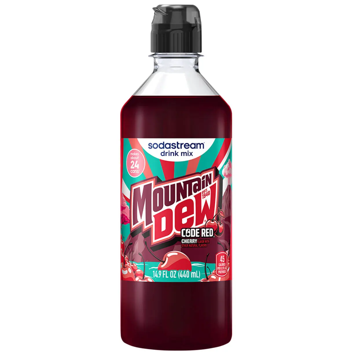 MOUNTAIN DEW CODE RED FLAVOR ST 440ML SYRUP USA MOUNTAIN DEW CODE RED FLAVOR ST 440ML SYRUP USA