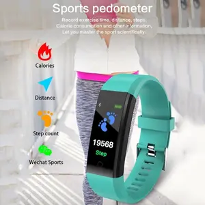 plus   Men Women Fitness Tracker Sport  Waterproof Smartwatch Heart Rate Blood Pressure Monitor  Band multifunctional smart watch