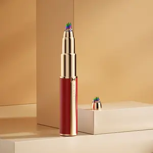 1 piece 2-in-1 Electric Nose Hair Trimmer, Lipstick-Shaped Eyebrow Trimmer with LED Light,Painless and Precise Nose Hair Trimmer, Portable Pen-Style Precision Trimmer, Suitable forTravel and Daily Use.