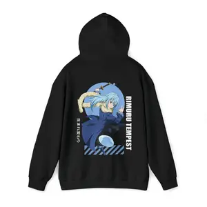 That Time I Got Reincarnated As A Slime Rimuru Unisex Anime Hooded Sweatshirt, Rimuru Tempest Hoodie, TenSura Hoodie, Cool Anime Gift