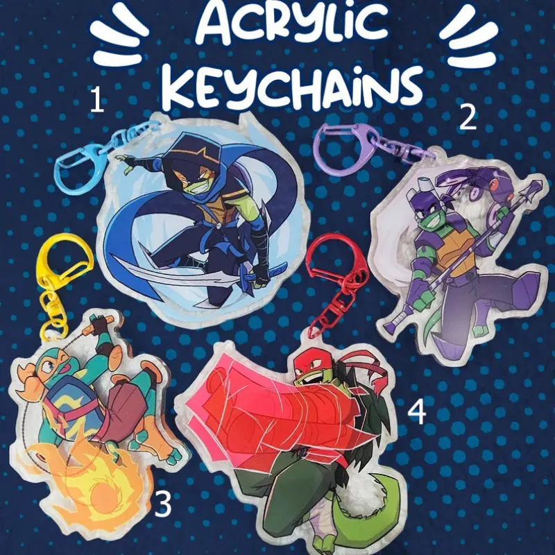 Acrylic Keychains - ROTTMNT Separated Leo AU