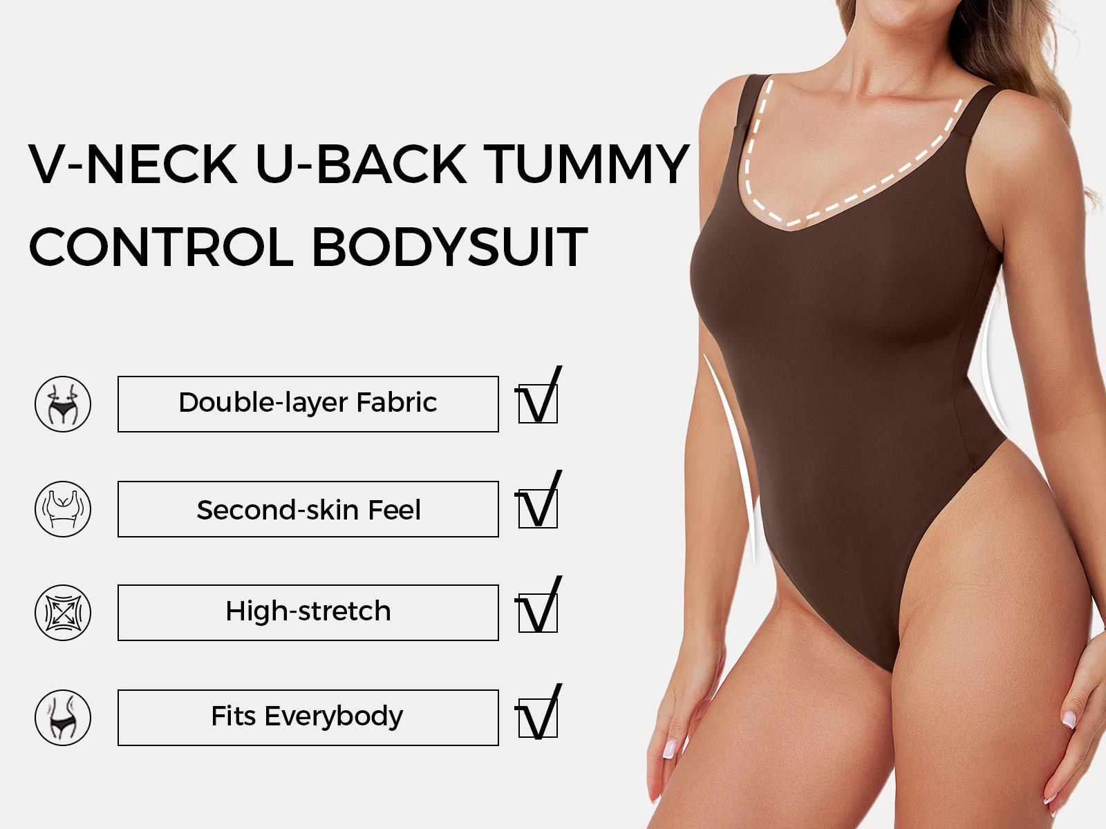 VRCOMFY Women’s Scoop Neck Camisole Bodysuit, Scoop Neck Sleeveless, Backless Ribbed Thong Bodysuit, Slim Fit Soft Sexy U-Shape Back Sexy Outerwear Top VRCOMFY Women’s Scoop Neck Camisole Bodysuit, Scoop Neck Sleeveless, Backless Ribbed Thong Bodysuit, Slim Fit Soft Sexy U-Shape Back Sexy Outerwear Top