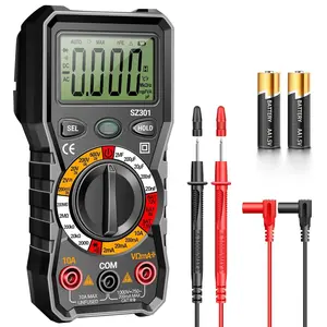 Digital Multimeter with Case,DC AC Voltmeter,Ohm  Amp Meter,Measures ,Current,Resistance,Continuity,Diodes,Electric Tools for Househould Outlet,Automotive  Test