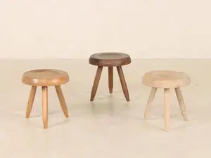 Berger Stool, Perriand Inspired, Milking Stool, Elegant Design, Ideal for Home or Office Use