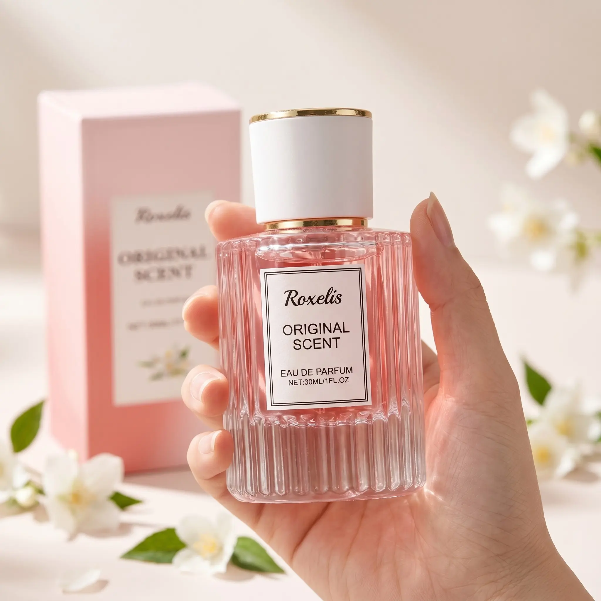 Jasmine Women's Pheromone Perfume, Long-Lasting Light Fragrance, Fragrance Scent, Daily Use Fragrance, Daily Wear Perfumes, Elegant and Refined, Suitable for Wrist, Behind Ears, Neck