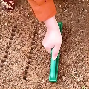 Seeding Tool, Soil Drilling Tool, Gardening Seeding Spacing Tool, Suitable for Agricultural Land, Garden Vegetable Planting, Farm Rake