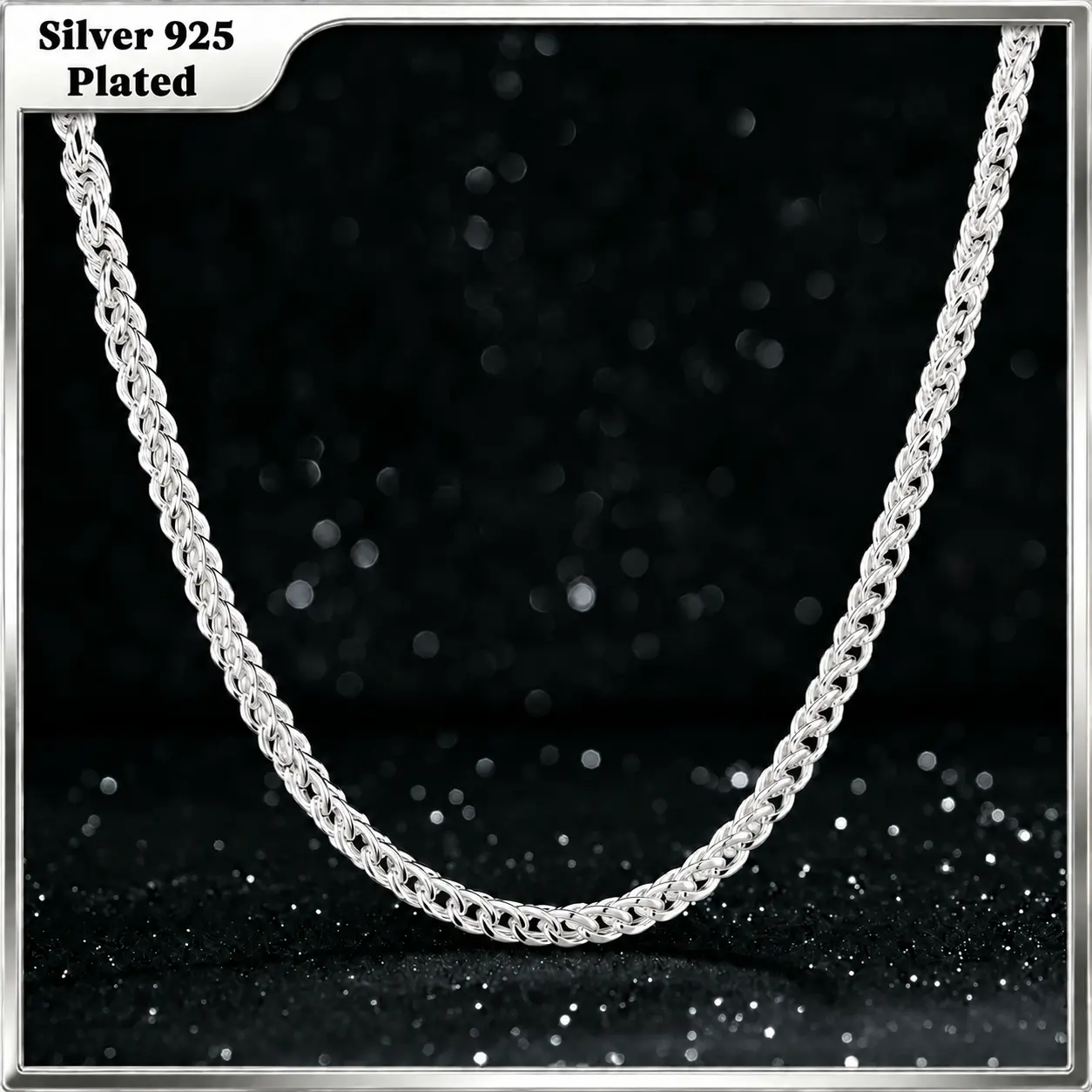 Holylegend  S925-Plated Franco Chain Necklace Chain，Secure Clasp, Gift，ideal womens gift， Fresh Gold Styles For Everyday Wear