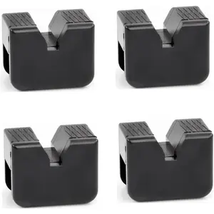 Universal Jack Stand Rubber Pads, Fits 2-3 Ton Jack Stands, Pinch Weld Jack Adapter Protector (4 Pack)