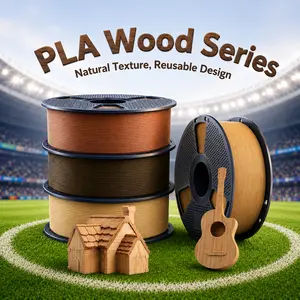 SUNLU Wood PLA Filament 3D Printer 1KG Real Wood Texture with Woody Fragrance Fathersdaygift Custom Wooden Art Eco-Friendly FDM Compatible