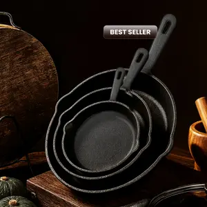 【New Year Deal】Utopia Kitchen 3-Piece Black Cast Iron Skillet Set - Pre-Seasoned Frying Pans 6", 8", 10" - Oven, Stove, Grill, Campfire Safe - Easy to Use Cookware 【New Year Deal】Utopia Kitchen 3-Piece Black Cast Iron Skillet Set - Pre-Seasoned Frying Pans 6", 8", 10" - Oven, Stove, Grill, Campfire Safe - Easy to Use Cookware