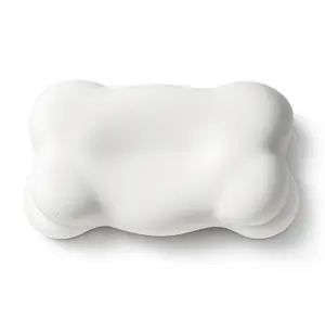 Cloud Alignment Pillow – Ergonomic Support for Neck & Spinal Alignment, Dual Height, Adjustable Fill, Machine Washable Cover