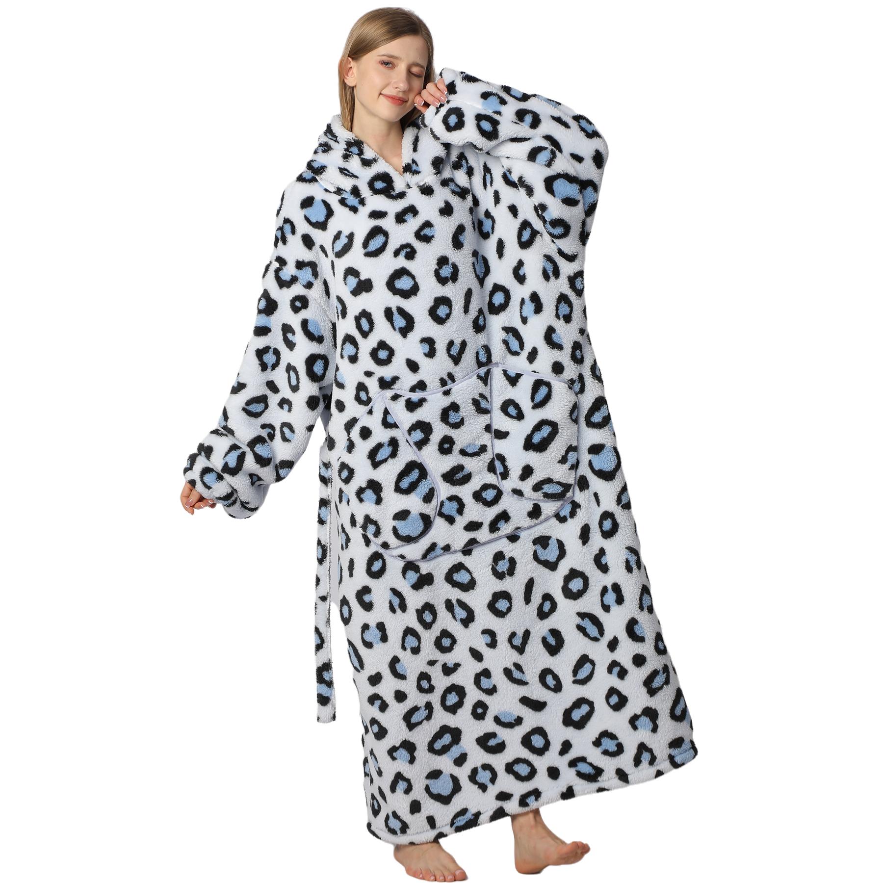 Msrlassn Cute Cartoon Pattern Hooded Blanket as Birthday Gifts for Mom Women Girlfriend Men, Mid Year Sale Oversized Wearable Hooded Sweatshirt Pullover, Large Warm and Cozy Loungewear Womenswear Large Pocket Pajamas Deals For You Day