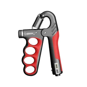 Adjustable Grip Strength Trainer with Wider Handle, Automatic Counter, Ergonomic Design, Muscle Recovery, Forearm Exercise for Athletes