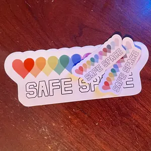 Safe Space Mini Vinyl Sticker