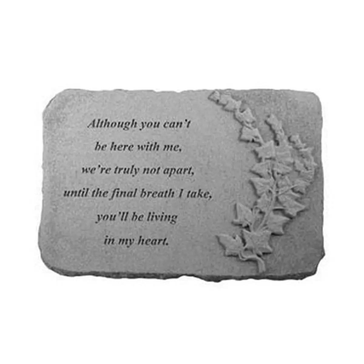 Kay Berry 07504 1-Piece Commemorative Memorial Stone, Ivory Stone for Outdoor Decor & Family Remembrance