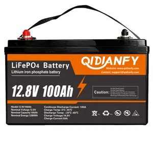 12.8V 100Ah lithium iron phosphate battery, 10000+deep cycle rechargeable lithium battery, built-in 100A BMS, long service life, high power, very suitable for RVs, boats, solar energy, fishing machines, camping and homes.