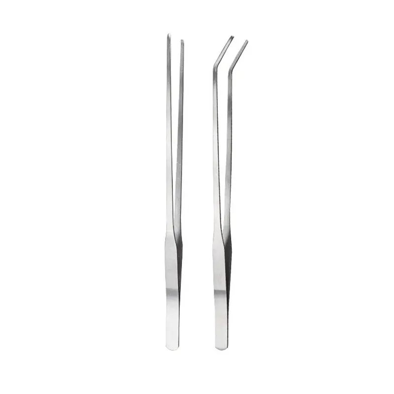 1PC Stainless Steel Reptile Insect Feeding Forceps Suitable For Lizard Feeding And Aquarium Maintenance Straight And Curved Tweezers