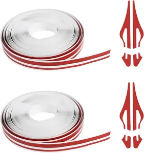 2 Rolls32Ft  Pinstriping Tape, Vinyl Automotive Pinstriping Tape Stripe Decal, DIY   Side Stripes Trim Sticker, Universal for  Door  Musical Instrument(Red)