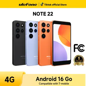 Ulefone Note 22 Android 16 Go Unlock Telephone,Dual SIM Card & 4G LET Networks，20GB Dynamic RAM+32GB ROM/2TB Expandable，5’‘ Mini Screen MiniPhone，Unisoc T7100 CPU，Removable Battery，For Present CompactPhone