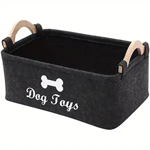 1PC Felt pet toy box, dog toy box, storage basket box - perfect for organizing pets