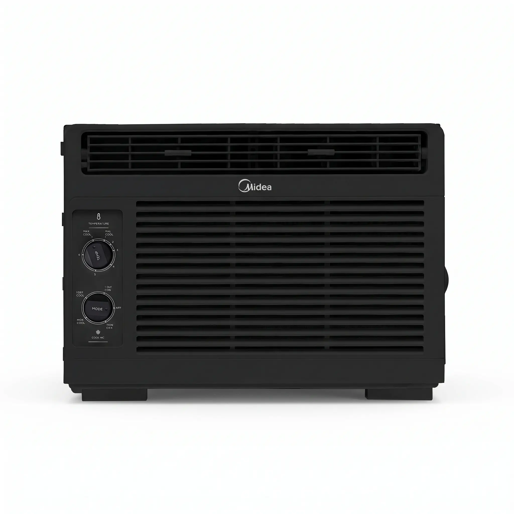 Midea Window AC Unit for 150 Sq. Ft. Small Rooms - 5000 BTU 110V Manual Dial Corded Plug, Like New, High Efficiency, Washable Filter, Easy Installation