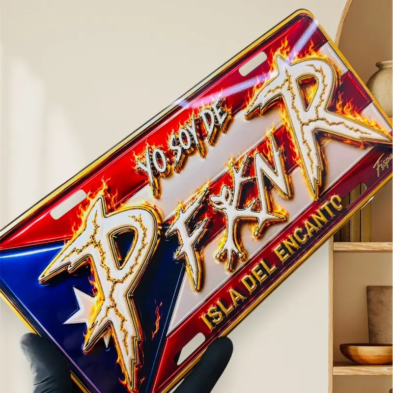Yo Soy de PfknR placa para carro 12x6 pulgadas
