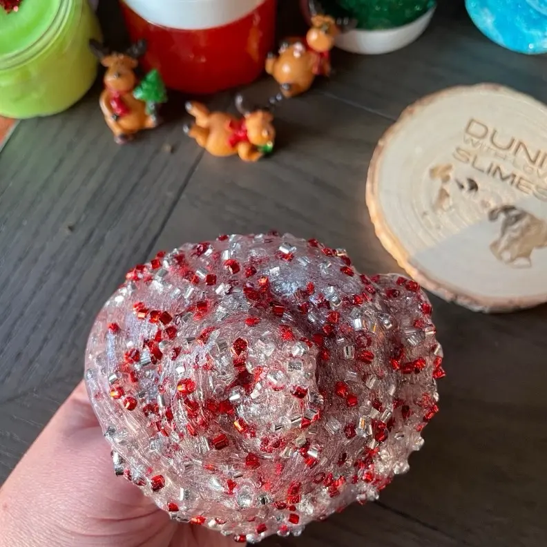 Peppermint Bingsu Bead Slime - Colorful Textured ASMR Fun with Amazing Coloring for Any Collection