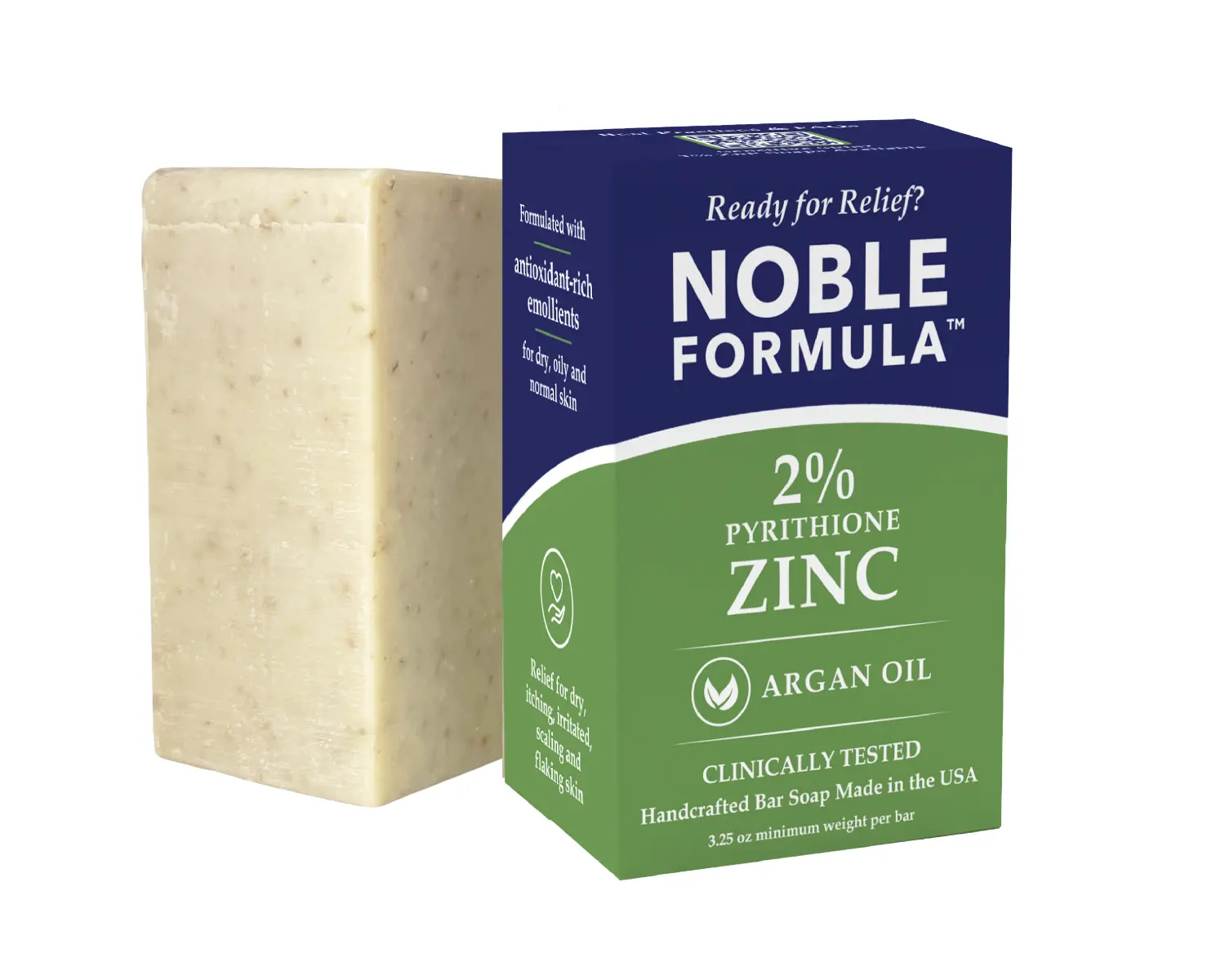 ARGAN OIL 2% ZnP (ZINC PYRITHIONE) BAR SOAP
