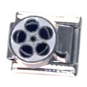 Movie Reel Silver Italian Charm