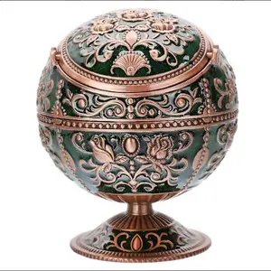 LAUYOO Windproof Ashtray with Lid Decor Ornaments