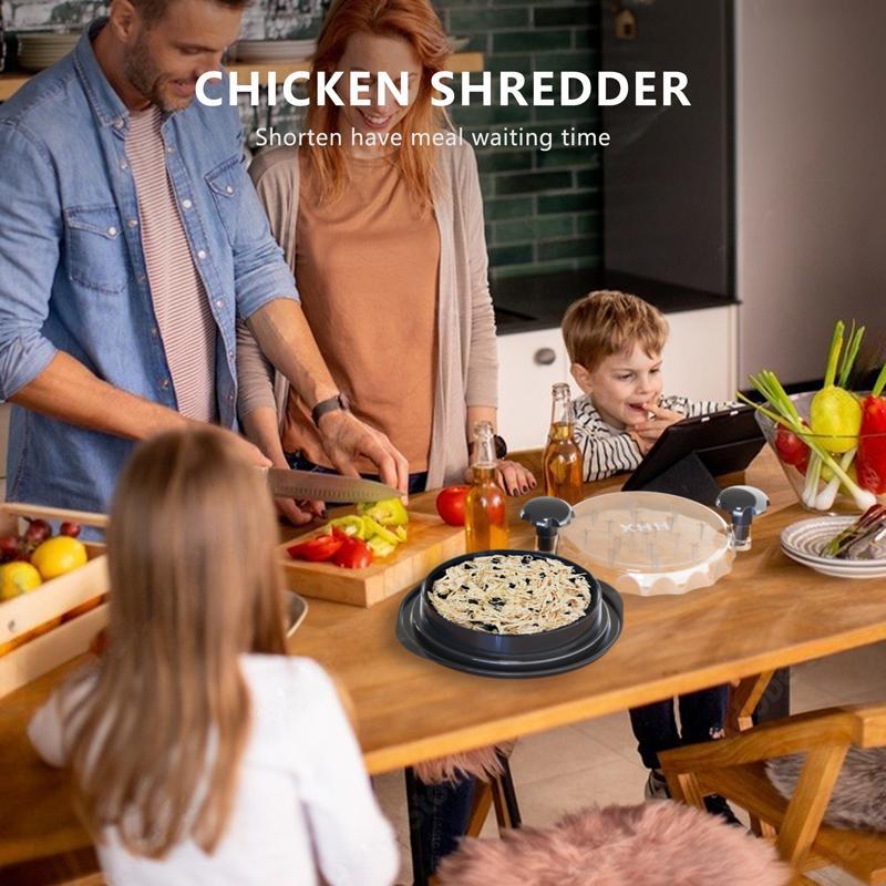 Chicken Shredder, 2025 Pro Chicken Breast Shredder Tool Twist Large, Visible Meat Shredder Machine with Widened Anti Slip Mat Fix, Suitable for Tocas, Buffalo Chicken Dip, Dishwasher Washable