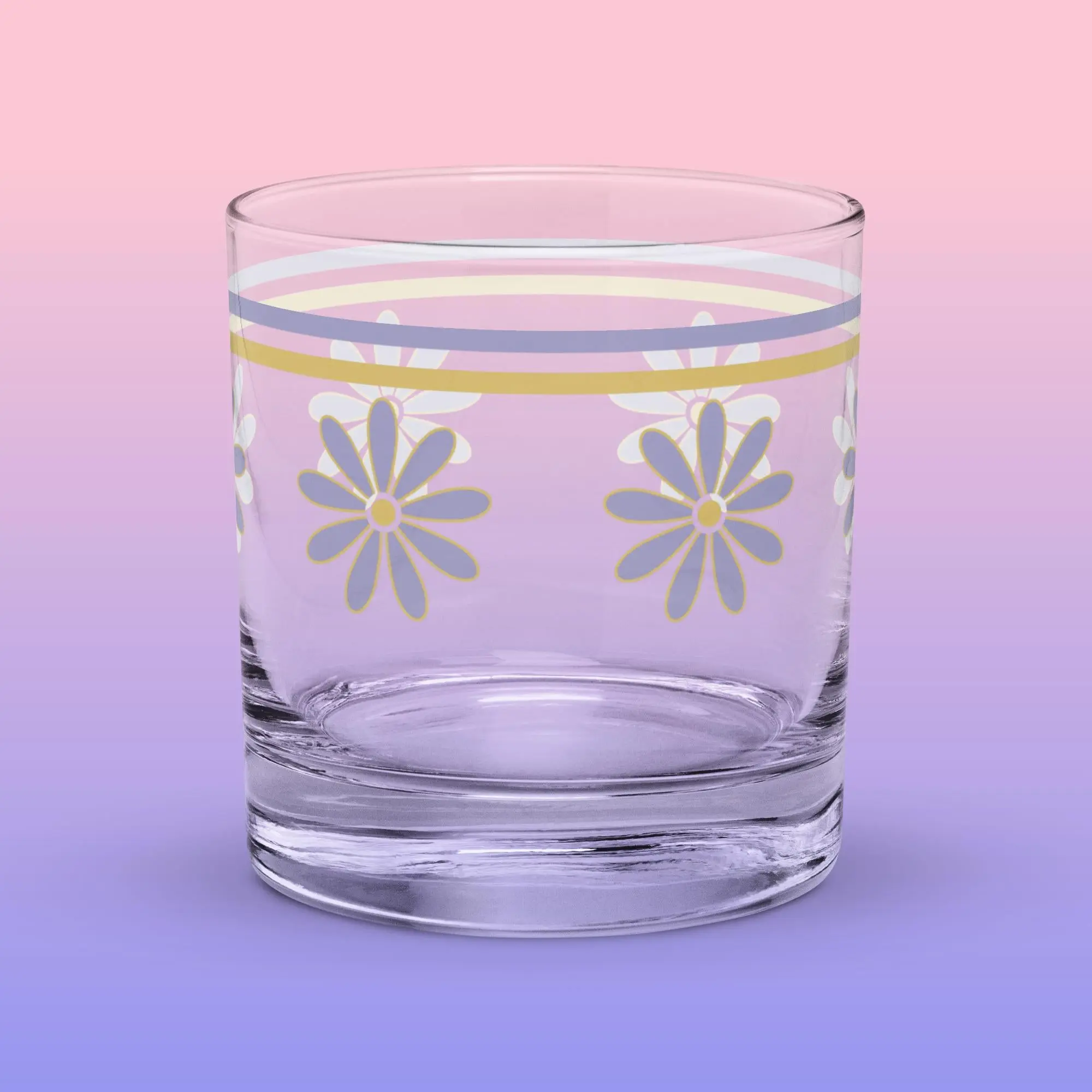 Purple Mad Tea Rocks glass