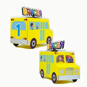 Cocomelon School Bus Party Favor Box – Personalized Birthday Favor