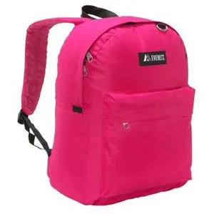 212 MAIN Everest Classic Backpack - Hot Pink, Easy Access, Front Zipper, Spacious, Streamlined Functional Luggage Bag