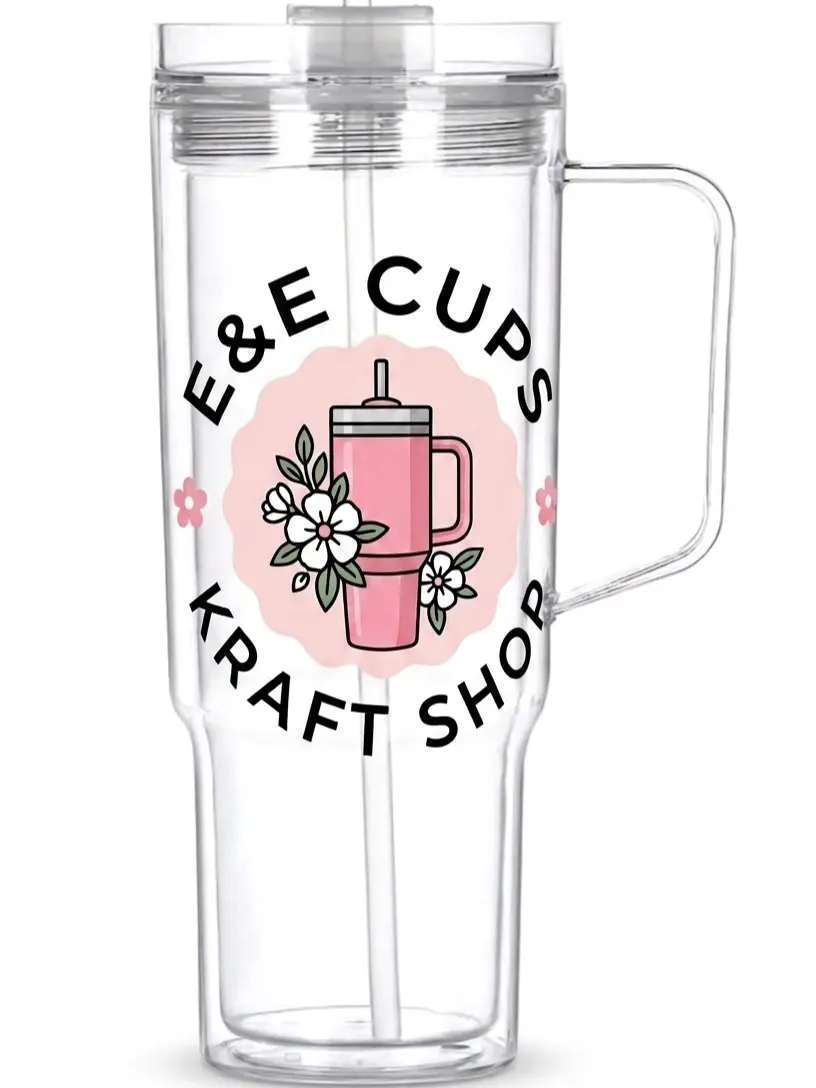40 0z Personalized Acrylic Snowglobe Tumbler