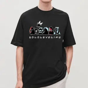 Soloo Leveling x Friends Sung Jin.woo Shadow Monarch Chibi Belliion Beru Greed lgris lron Jiima Kaiisel Shadow Giants Tank Tusk Unisex T-Shirt, Sweater And Hoodie